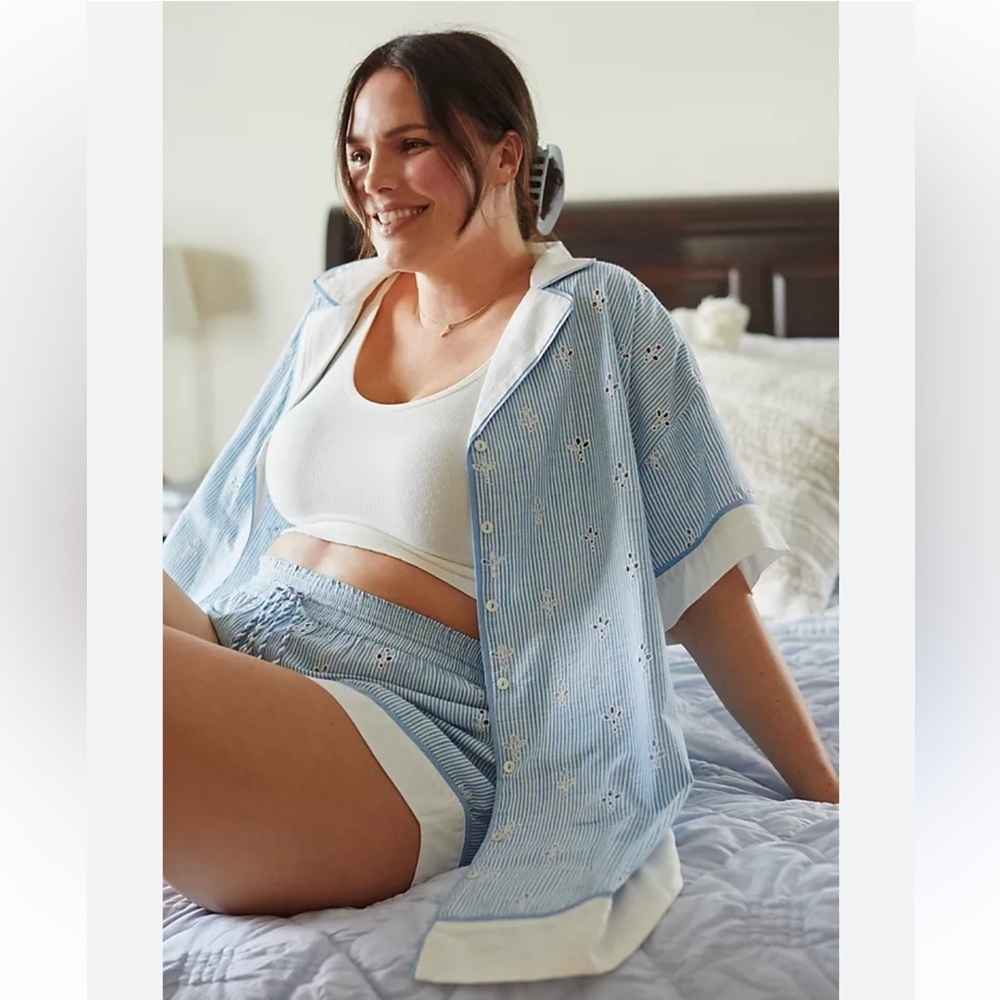 Anthropologie Bijou striped pajama top - Picture 8 of 13